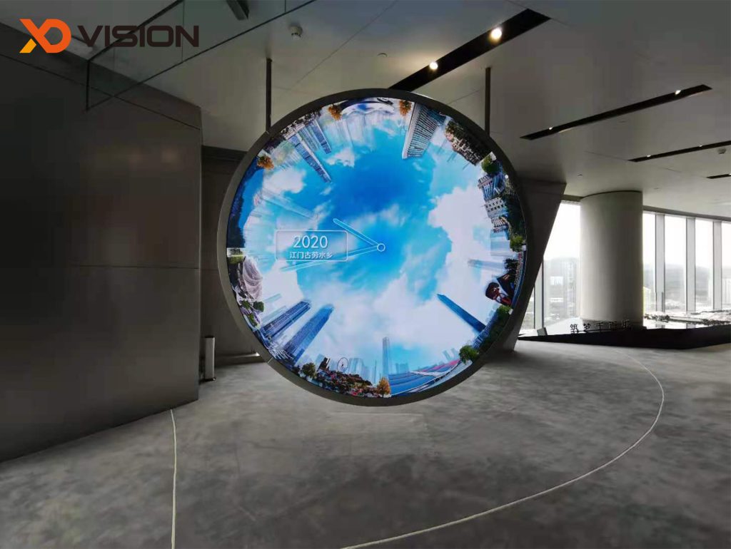 round led display