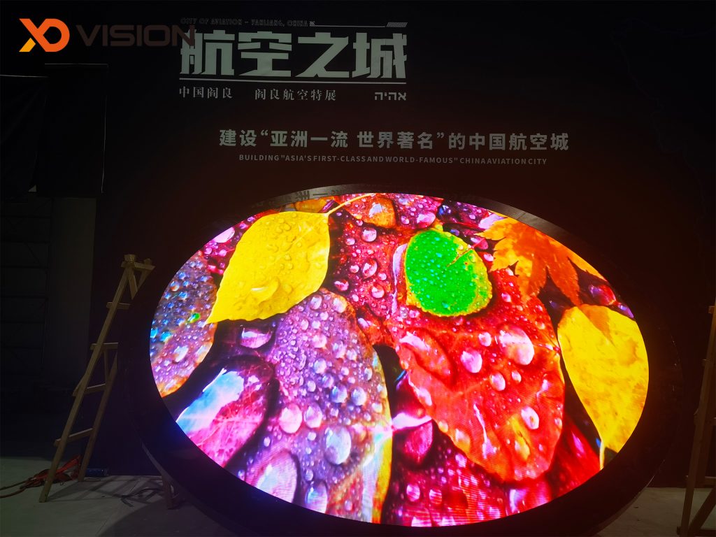 round led display