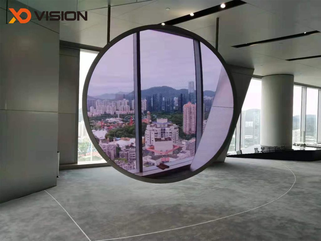 round led display